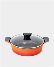 Жаровня со стеклянной крышкой (индукция) Neoflam Orange 24 см, 2,8л 67667