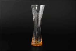 Вазочка 19,5 см желтое дно 001268