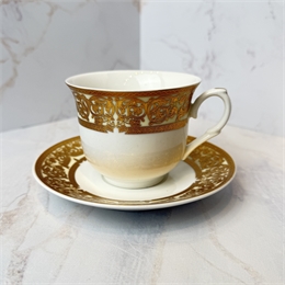 Набор чайных пар (6 шт) Green Henry (Cream Gold) в подарочной коробке 000338