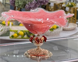Фруктовница White Crystal Alabastro Rosso 66854