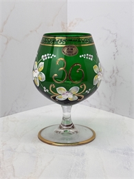 Фужер Юбилейный (30 лет) Зеленая лепка, 14 см 000359
