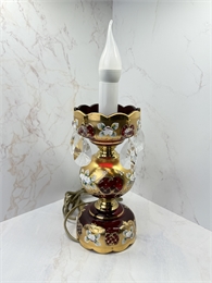 Настольная лампа Свеча, 27 см, Красная лепка 000907