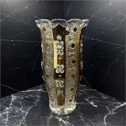 Ваза Тюльпан 30 см, хрусталь с лепкой 000939