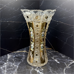 Ваза 30 см (арт. 303) хрусталь с лепкой 001260