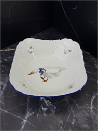 Салатник квадратный Гуси, диагональ 24 см, Carlsbad 000704