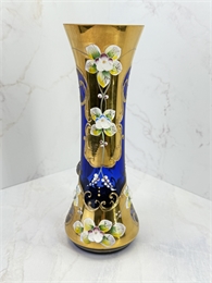 Ваза для одного цветка 20 см. Синяя лепка, LUX 001181