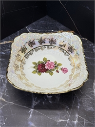 Салатник 24 см (диагональ) Роза перламутровая, Carlsbad 000826