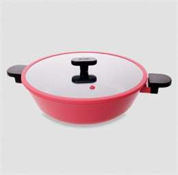 Жаровня со стеклянной крышкой Neoflam Ortus Magenta 28 см (индукция) 68412