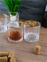 Набор стаканов для виски RCR Timeless 360мл золото (6 шт) 69648