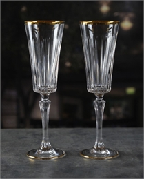 Набор фужеров для шампанского RCR Timeless 210 мл золото (6 шт) 69651