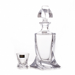 Набор для водки на 6 персон 7 предметов "Квадро" Quadro (стопки 55 мл 6 штук, штоф 750 мл) ББ32352