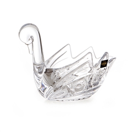 Ваза для конфет 18 cм "Лебедь" декор 27 ББ27951