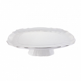 Поднос прямоугольный 40см на ножке "Бернадотт Платина" Bernadotte ББ48254