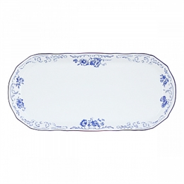 Поднос прямоугольный 37 см "Бернадот Синие розы" Bernadotte ББ19264