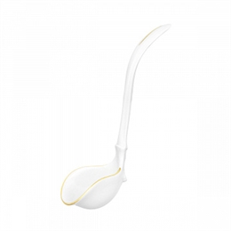 Ложка для соуса 20 см "Бернадот белый с золотой отводкой" Bernadotte ББ10593