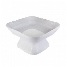 Салатник квадратный на ножке "Бернадотт без декора" 24,5x24,5x13,5 см ББ48241