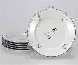 Набор тарелок 19 см 6 штук "Констанция Гуси" ББ8912