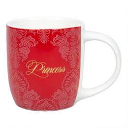 Кружка 230 мл "Royal Family Princess" красная 10,4x8 см Костяной фарфор ББ83521