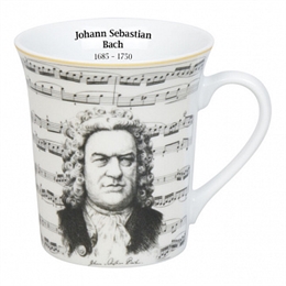 Кружка 410 мл "Composers Bach" 12,8x10,5 см ББ83466