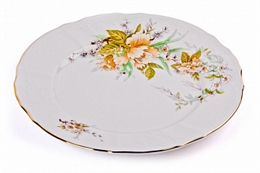 Набор тарелок 25 см 6шт. "Дикий лопух/зеленый цветок" ББ10580