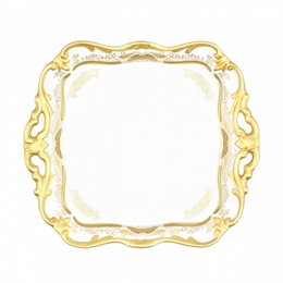 Блюдо квадратное 21 см "Симфония золотая" ББ171