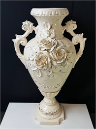 Ваза Иллюзия бежевая 65 см 000241