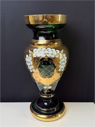 Ваза 45 см Сердцовка Зеленая лепка 000024