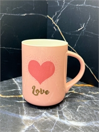 Кружка 300 мл, розовая Love 001124
