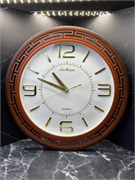 Часы круглые настенные 35 см, пластик, узор Версаче 001446