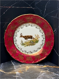 Настенная тарелка Бегущий олень, Красная охота, 19 см, Thun 000781