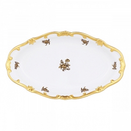 Селедочница 23 см "Роза золотая" ББ204