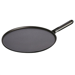 Сковорода для блинов черная, с чугунной ручкой, 30 см ББ59549