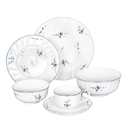 Столово-чайный сервиз на 6 персон 36 предметов "Синий узор" ББ77648