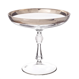 Ваза для конфет на ножке 17 см "Kvetna Джесси платина" ББ22152