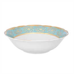 Набор салатников 20 см 6 шт Бирюза с золотом ББ64751