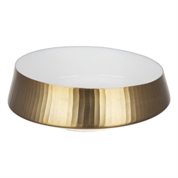 Ваза для фруктов 33 см "Diana" золотая ББ79382