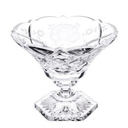 Ваза для конфет на ножке 18 см "Роза" ББ50510