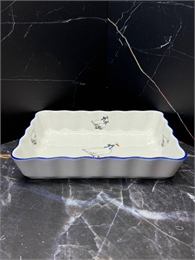 Блюдо для запекания волнистое Гуси прямоугольное 19 см, Thun 000707