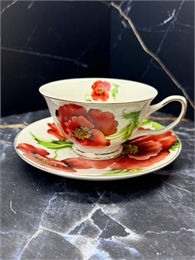 Подарочный набор Чайных пар (2 пары), Маки, Royal Classix 001091
