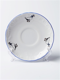 Блюдце 12,5см Rococo, декор "Гуси" Cmielow 001645