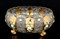 Конфетница 26 см триножка Хрусталь с лепкой - фото 11082