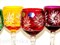 Набор бокалов для вина, цветной хрусталь 280 мл - фото 11172