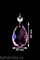 Подвеска для люстры из цветного хрусталя "Сирень" (505/20) - фото 11546