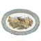 Блюдо овальное Sterne porcelan Охота Зеленая 33 см - фото 13481