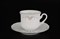 Набор кофейных пар Thun Констанция серый орнамент отводка платина 150 мл (6 пар) - фото 13757