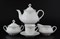 Чайный сервиз на 6 персон Thun Констанция серый орнамент отводка платина 17 предметов - фото 13771