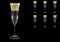 Набор фужеров для шампанского Astra Gold Allegro Fiesole Golden Light Decor 170мл (6 шт) - фото 13885