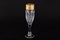 Набор фужеров для шампанского Bohemia Gold Safari матовая полоса 150 мл(6 шт) - фото 14169