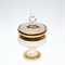 Конфетница с крышкой хрусталь с золотом Bohemia Max Crystal 15 см - фото 15084