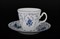 Набор чайных пар ведерка Bernadotte Синие розы 200 мл(6 пар) - фото 15212
